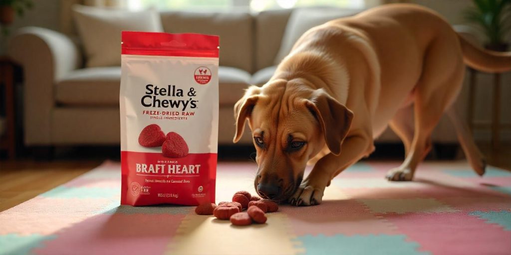 Stella & Chewy's Freeze-Dried Raw Single Ingredient Beef Heart Treats, 3 oz. Bag