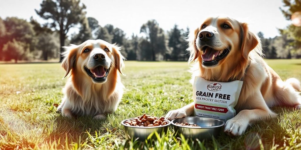 Robust Vitality care's grain-free high protein dog food