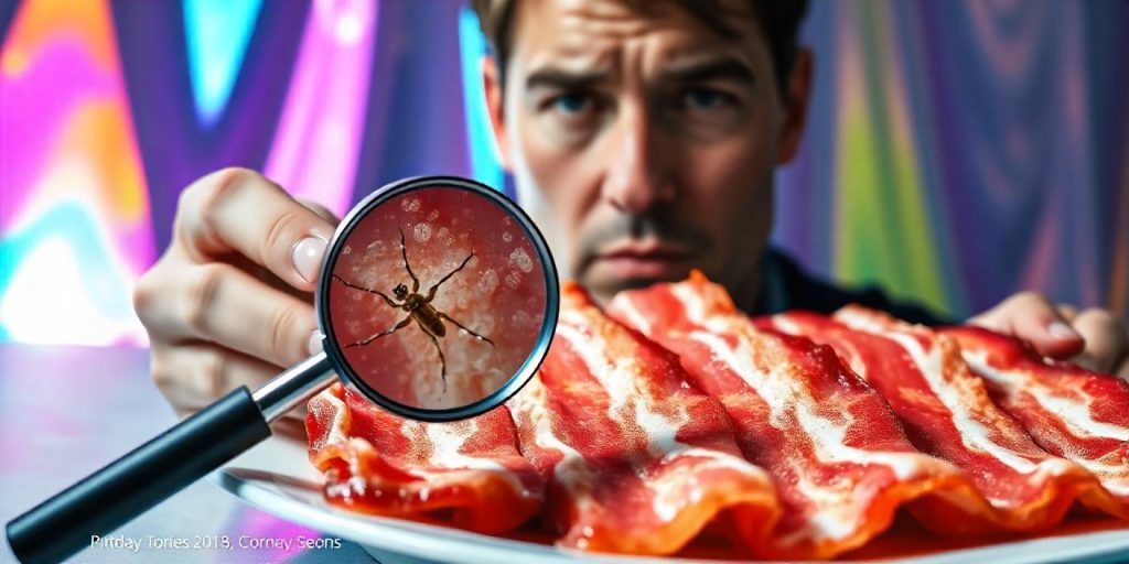 Possible concerns when eating raw bacon